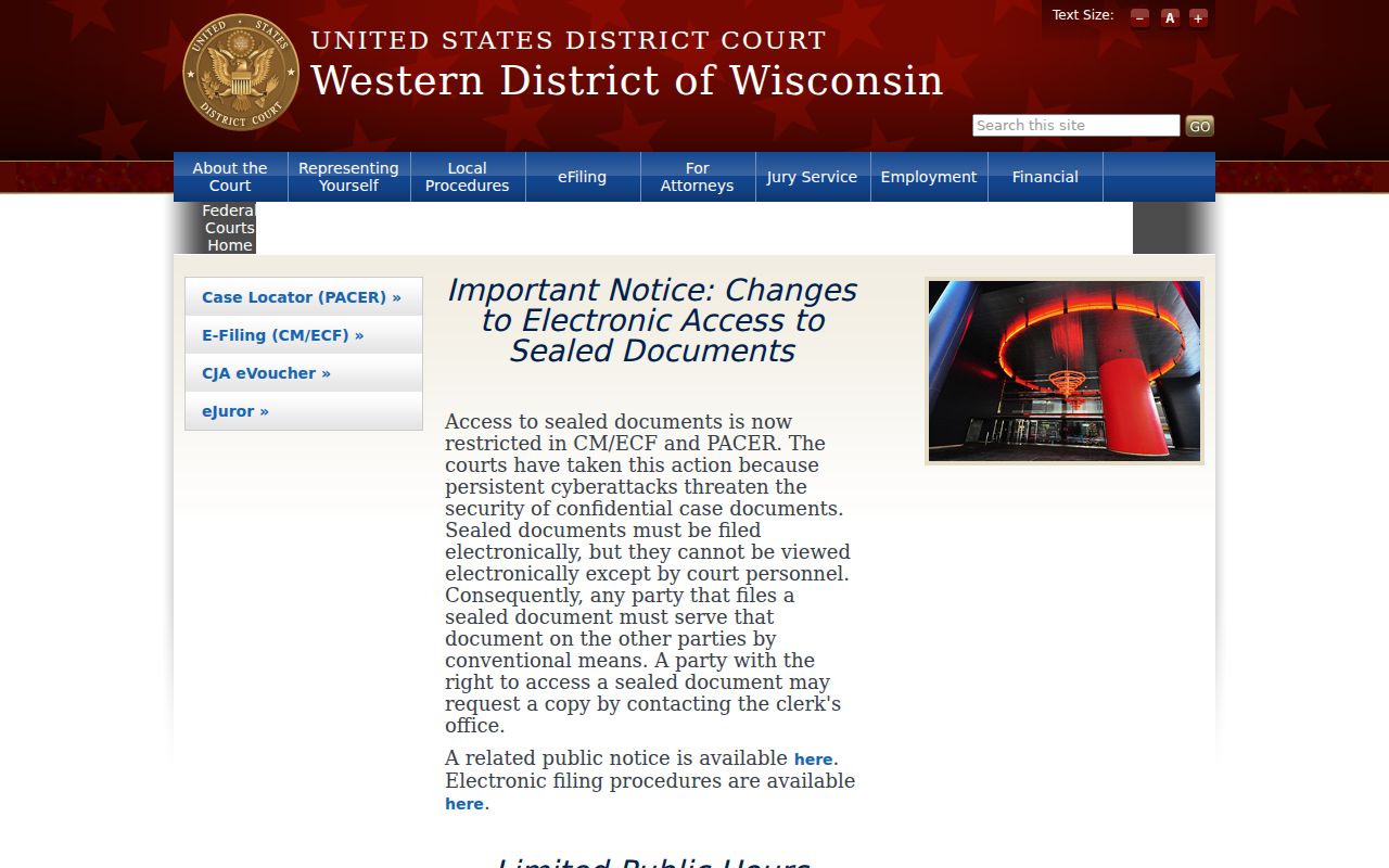 Phillips Price County criminal records in the Western District of Wisconsin