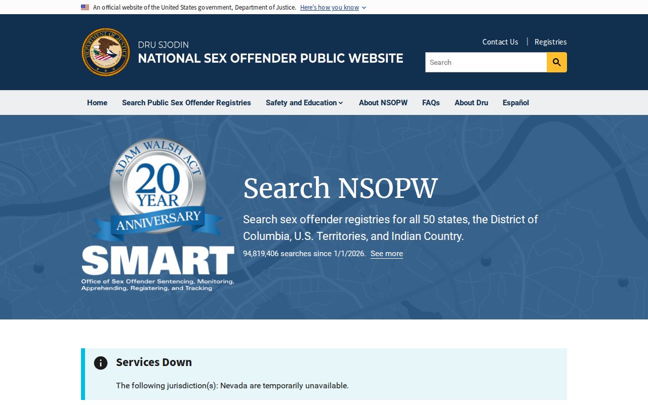 Price County sex offender lookup through the national NSOPW search